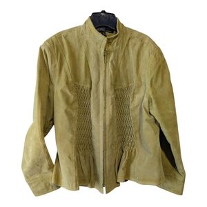 Blazer Jacket, Olive Green, Size 2X. Kasper Womens' Sportswear.